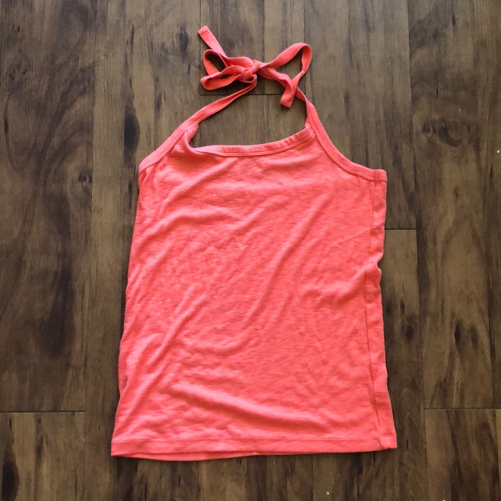 Aerie halter coral top